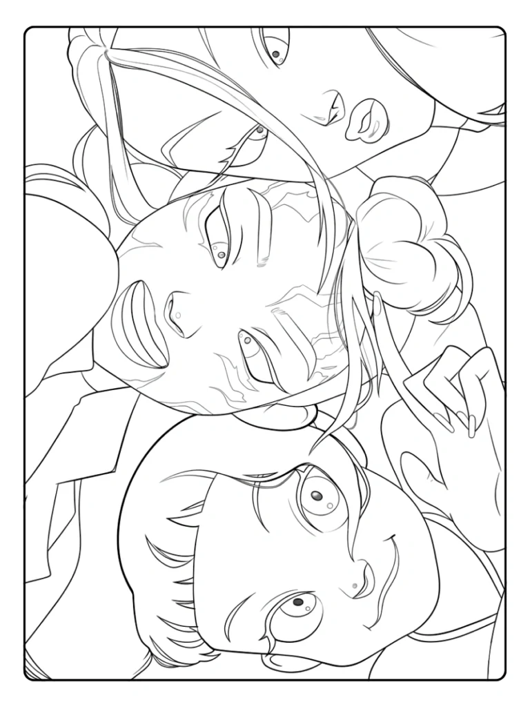 Magical Transformation Kpop Demon Hunters Coloring Pages