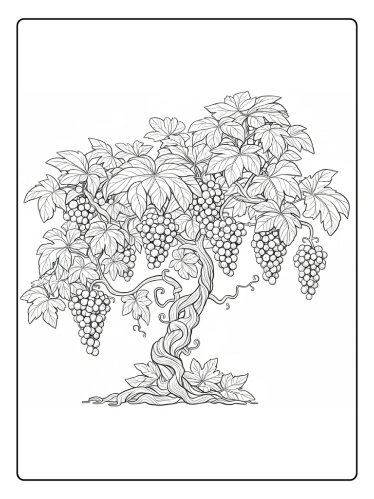 Weeping willow tree coloring sheet