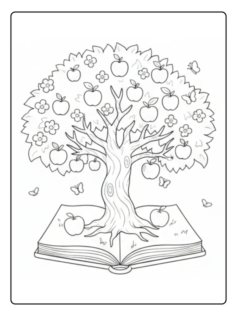 Tree Coloring Pages
