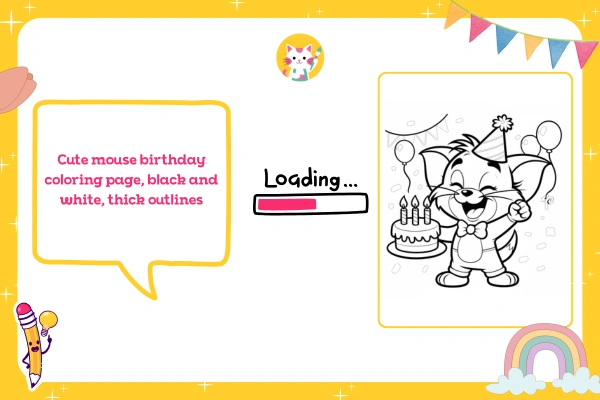 Text to Coloring Page