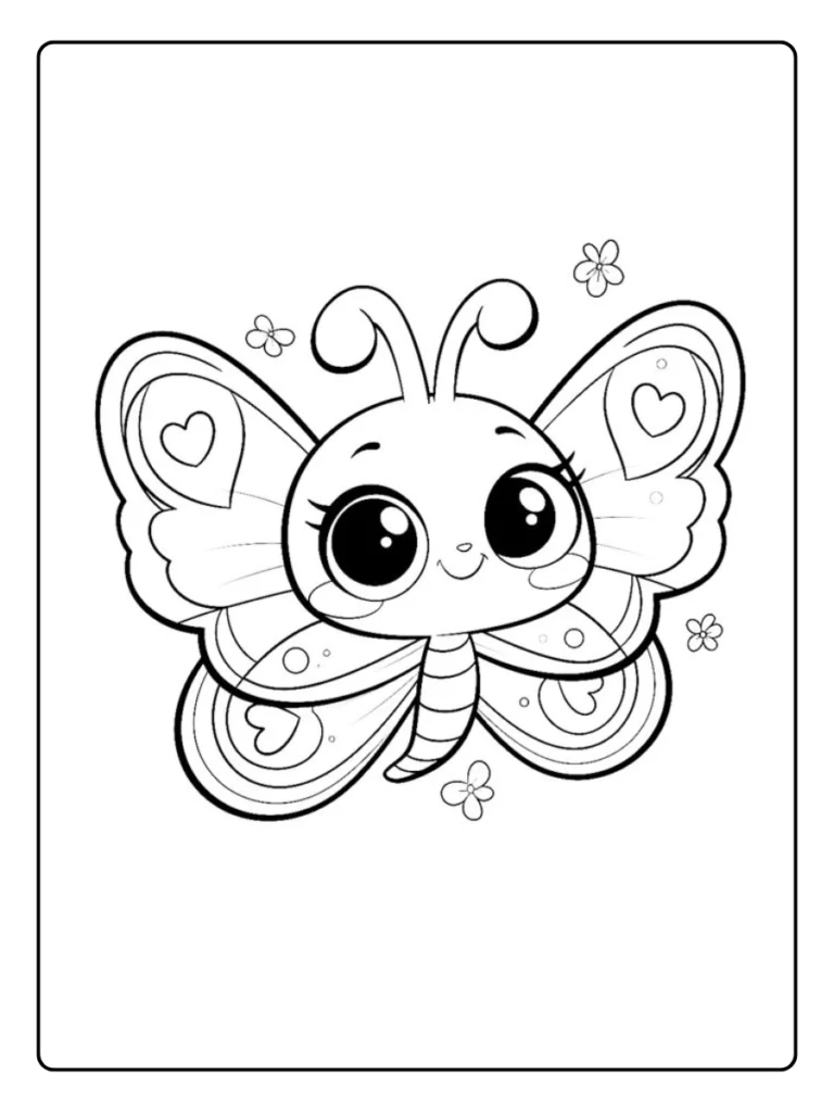 15+ Free Butterfly Coloring Pages | Beautiful Printable
