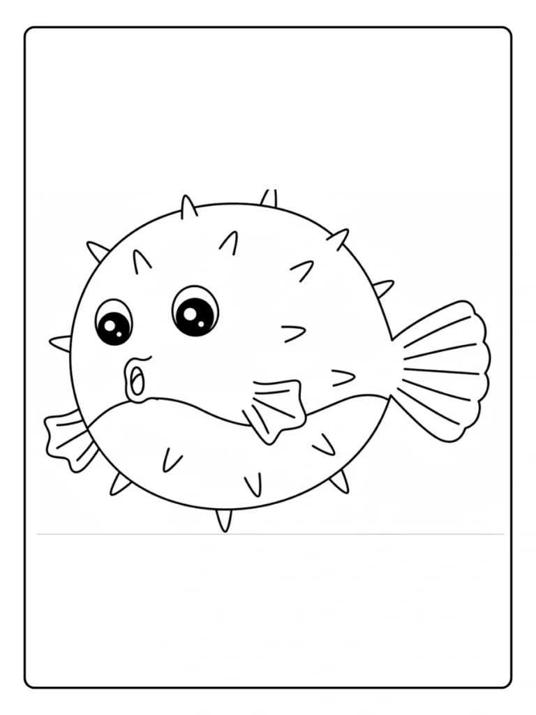 Pufferfish Pal Coloring Pages