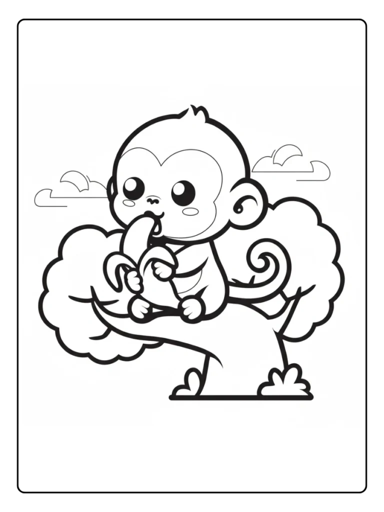 Singing Bird Cute Animal Coloring Pages