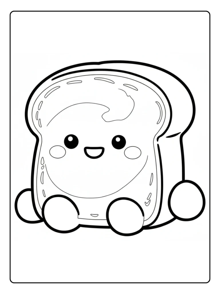 Cute Food Coloring Pages