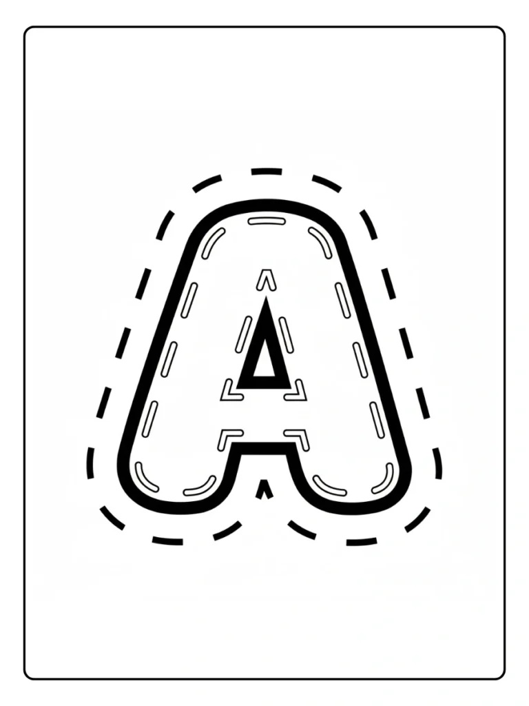 Tracing Letter A Outline Letter A Coloring Pages