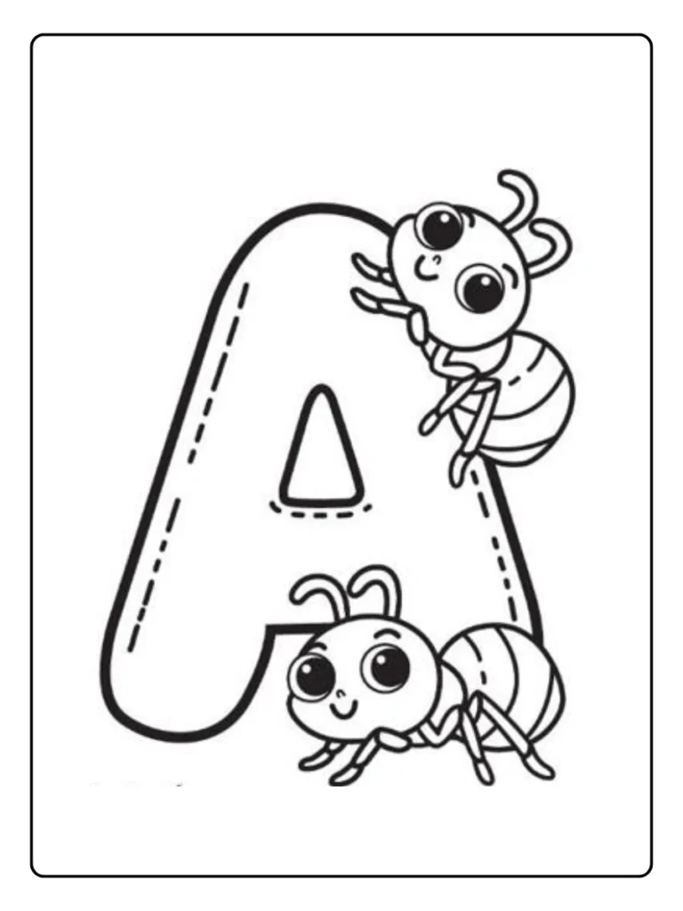 15+ Free Letter A Coloring Pages | Printable Alphabet Fun