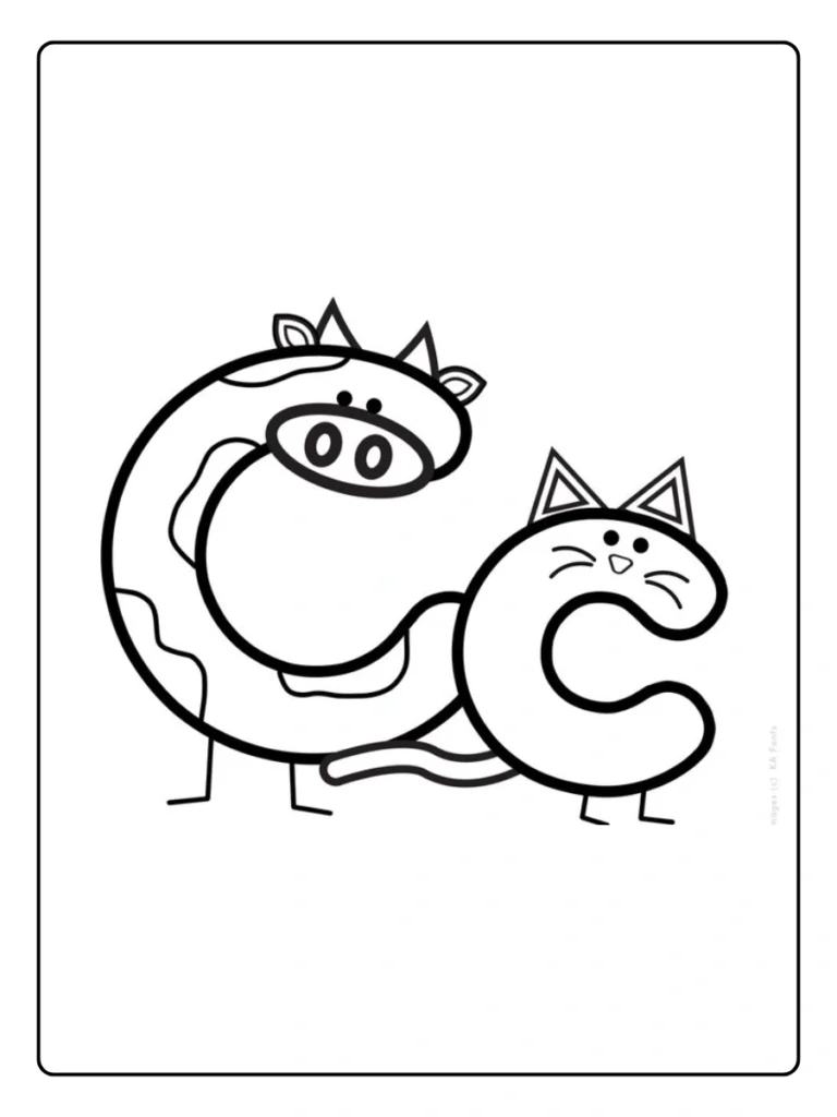 15+ Free Letter C Coloring Pages | Printable Alphabet Fun