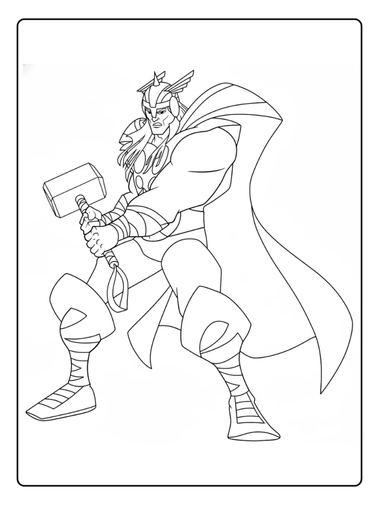 Thor Coloring Pages
