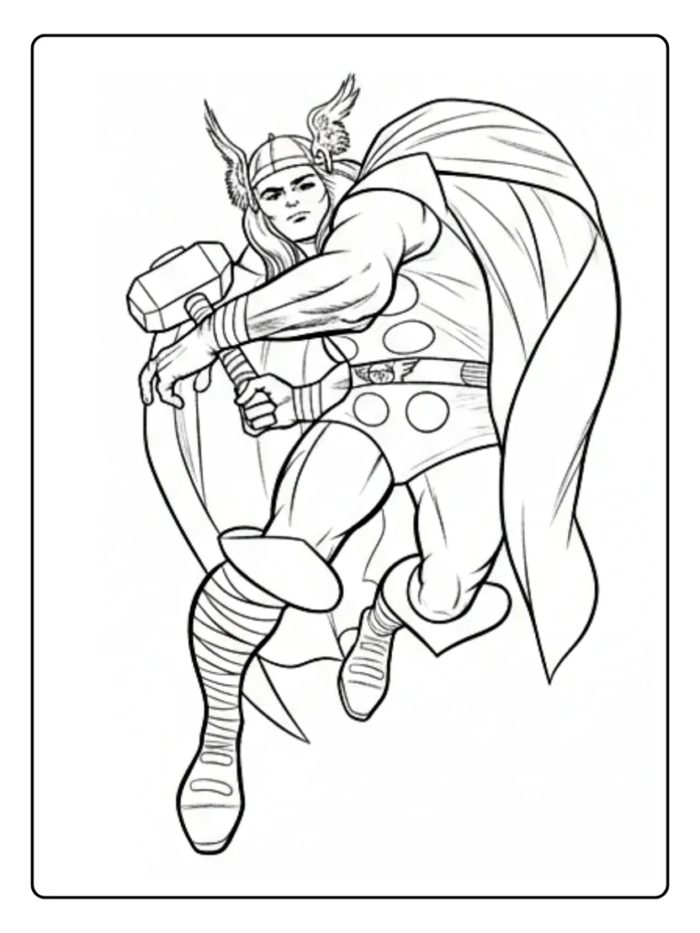 Thor Coloring Pages