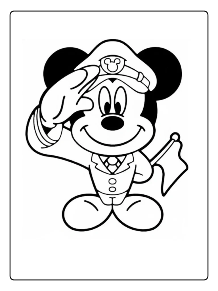 Royal Prince Mickey Mouse Coloring Pages