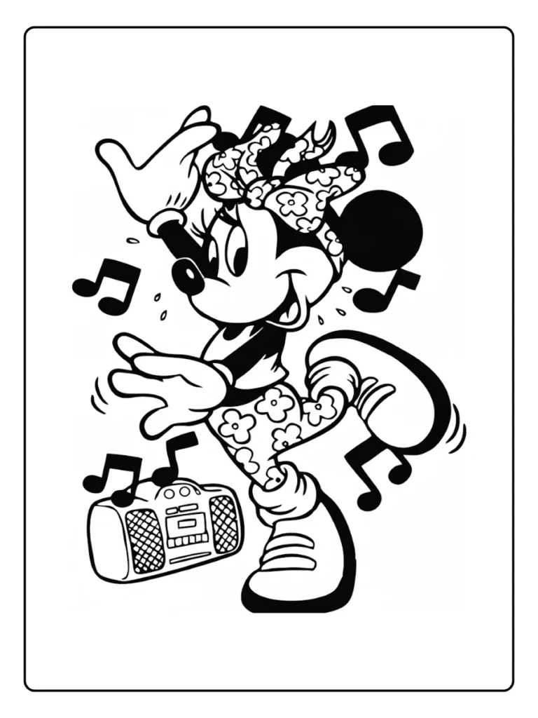 Minnie Mouse Coloring Page