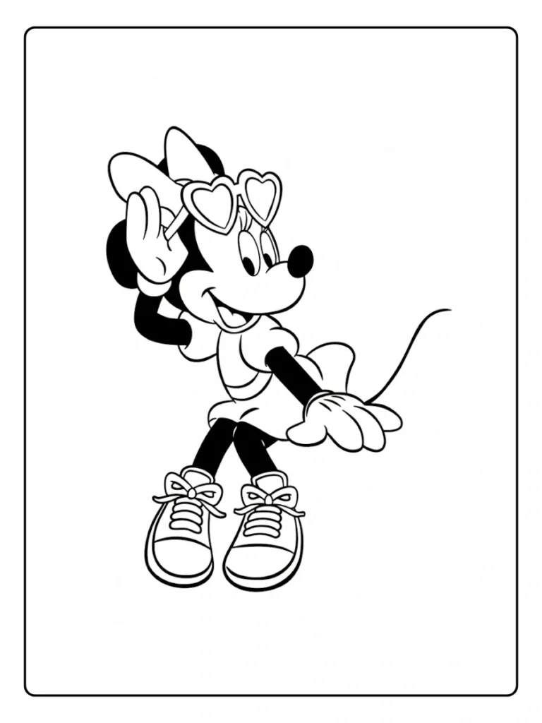 Minnie Mouse Coloring Page
