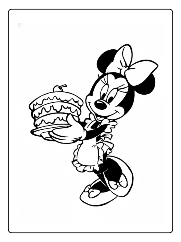 Minnie Mouse Coloring Page