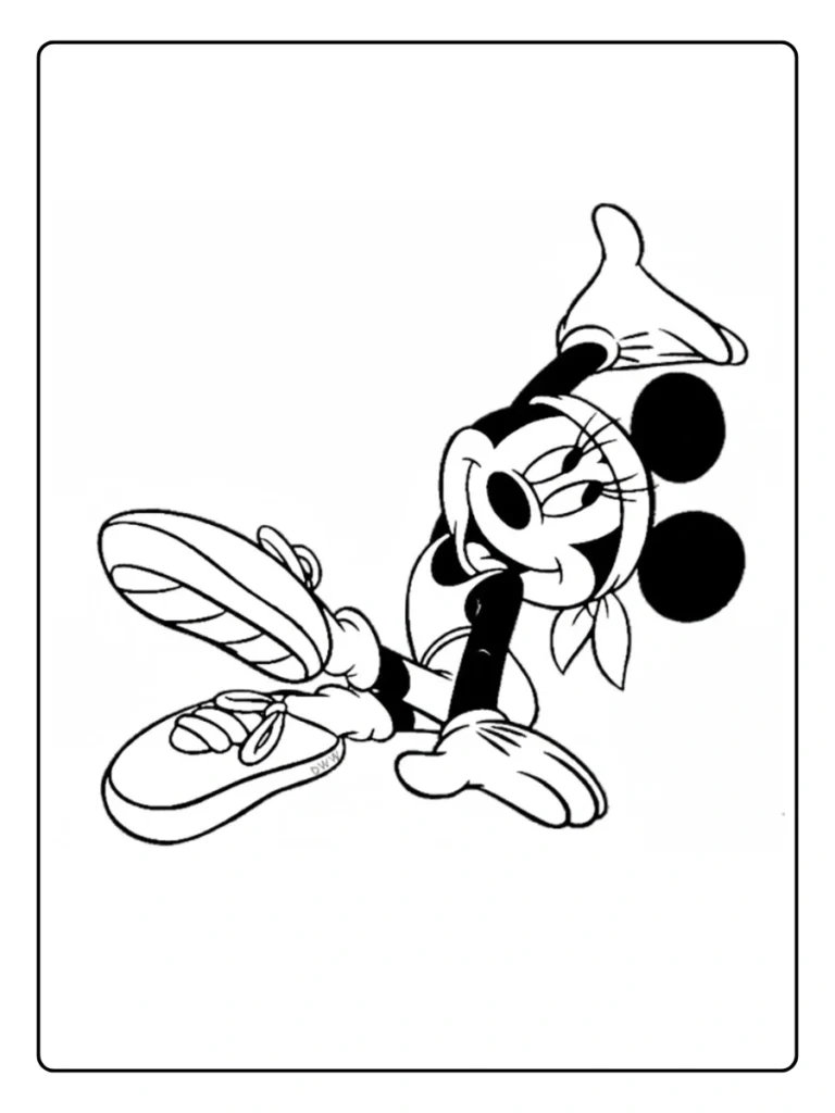 Minnie Mouse Coloring Page