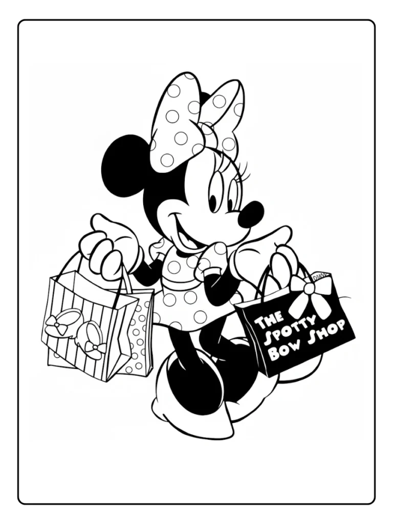 Minnie Mouse Coloring Page
