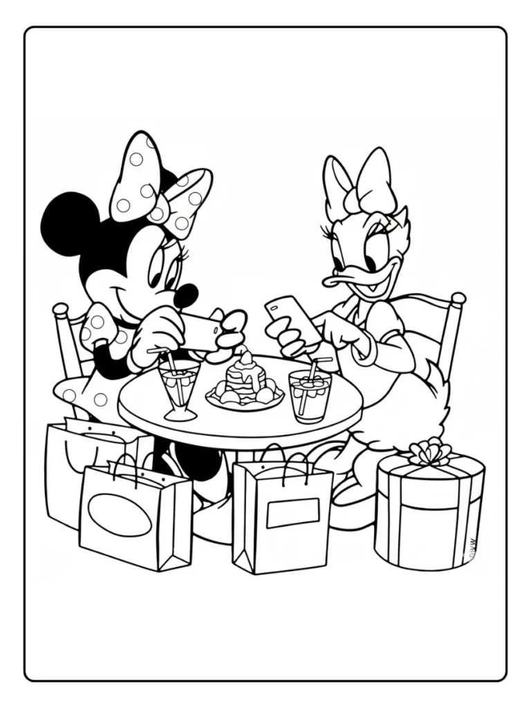 Minnie Mouse Coloring Page