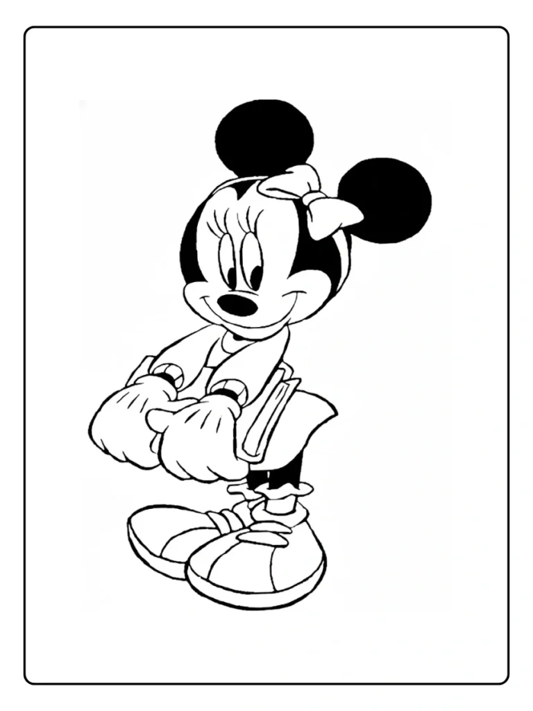 Minnie Mouse Coloring Page