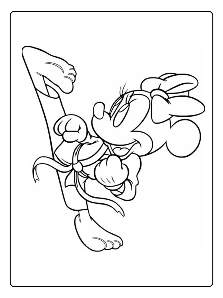 Minnie Mouse Coloring Page