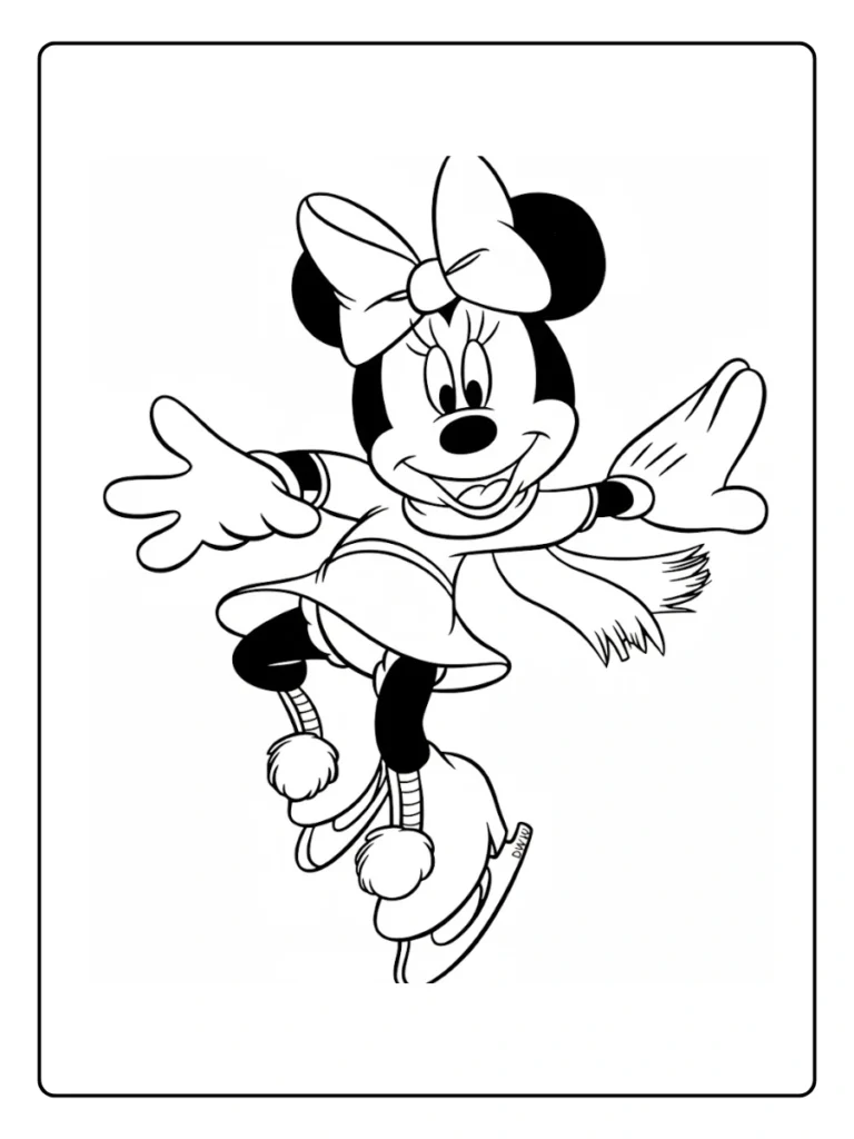 Minnie Mouse Coloring Page