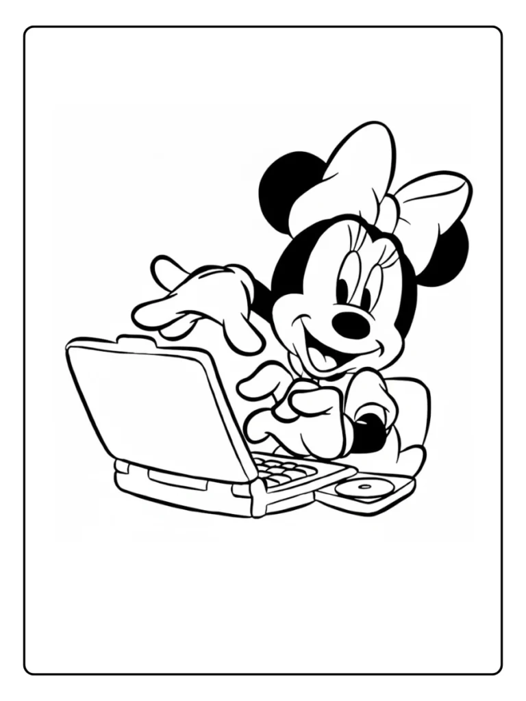 Minnie Mouse Coloring Page