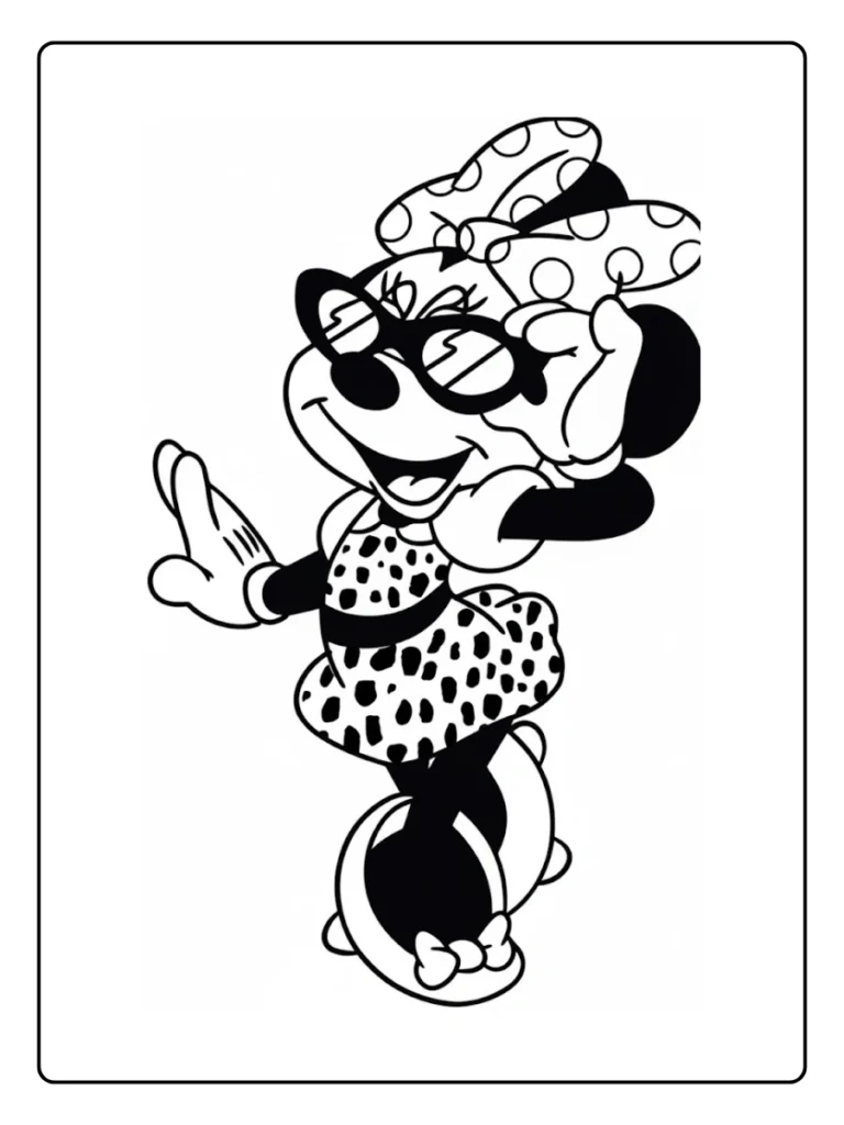 Minnie Mouse Coloring Page