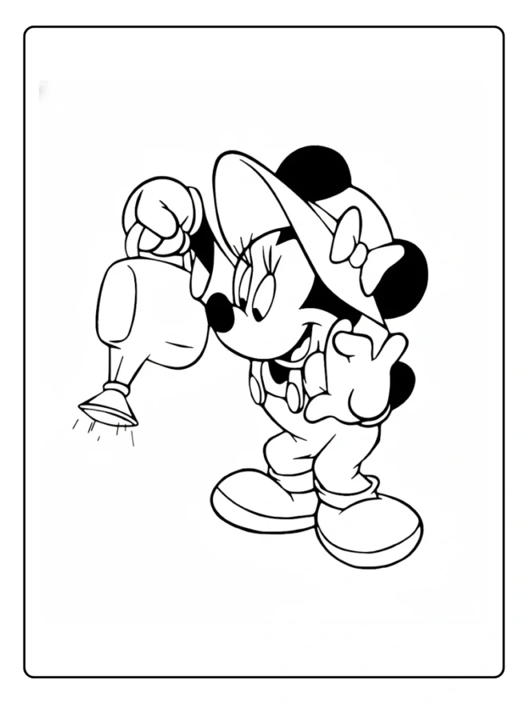 Minnie Mouse Coloring Page