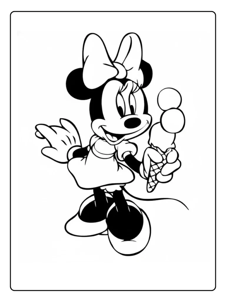 Minnie Mouse Coloring Page