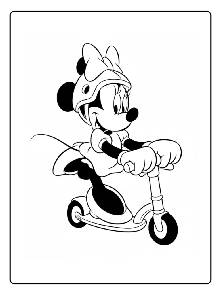 Minnie Mouse Coloring Page
