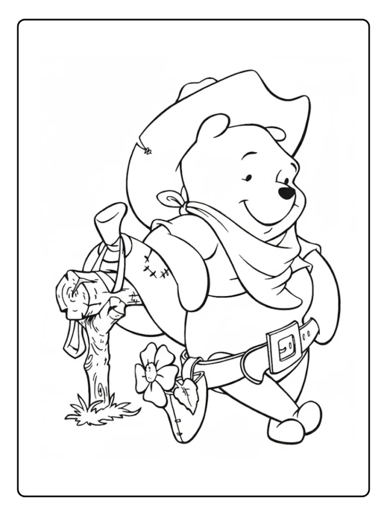 Adventure Outfit Winnie The Pooh Coloring Pages