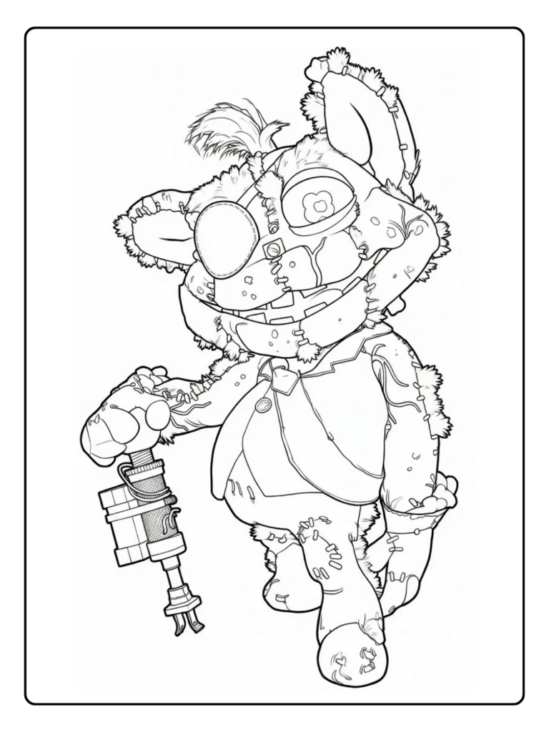 Giblet Poppy Playtime Chapter 5 Coloring Pages