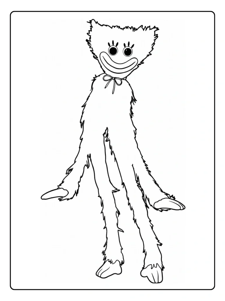 Kissy Missy Poppy Playtime Chapter 5 Coloring Pages